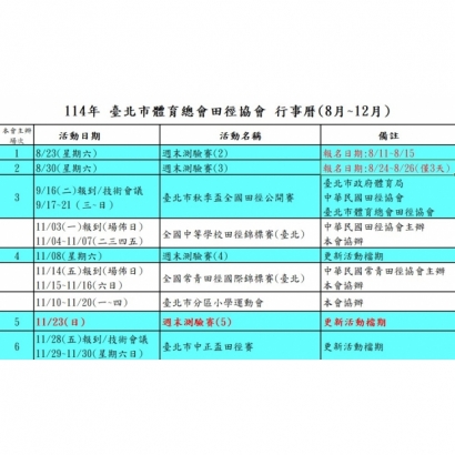 臺北市體育總會田徑協會114年8月至12月行事曆更新.jpg